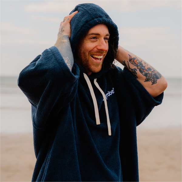 2026  Dryrobe  Bio-Umkleide-Bademantel ORGANICTCRNA - Navy